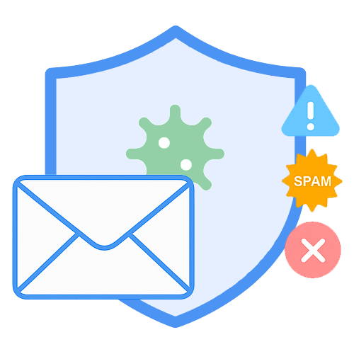 E-mails Veilig Ontvangen, E-mail Anti-Spam, Inboud Filtering Email, Spam, Phishing, Malware Blokkeren